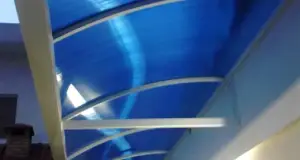 Cobertura de policarbonato alveolar no ABC